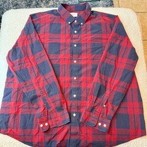 Goodfellow & Co. Men’s Long-Sleeve Plaid Button-Down Shirt – Size 3XB